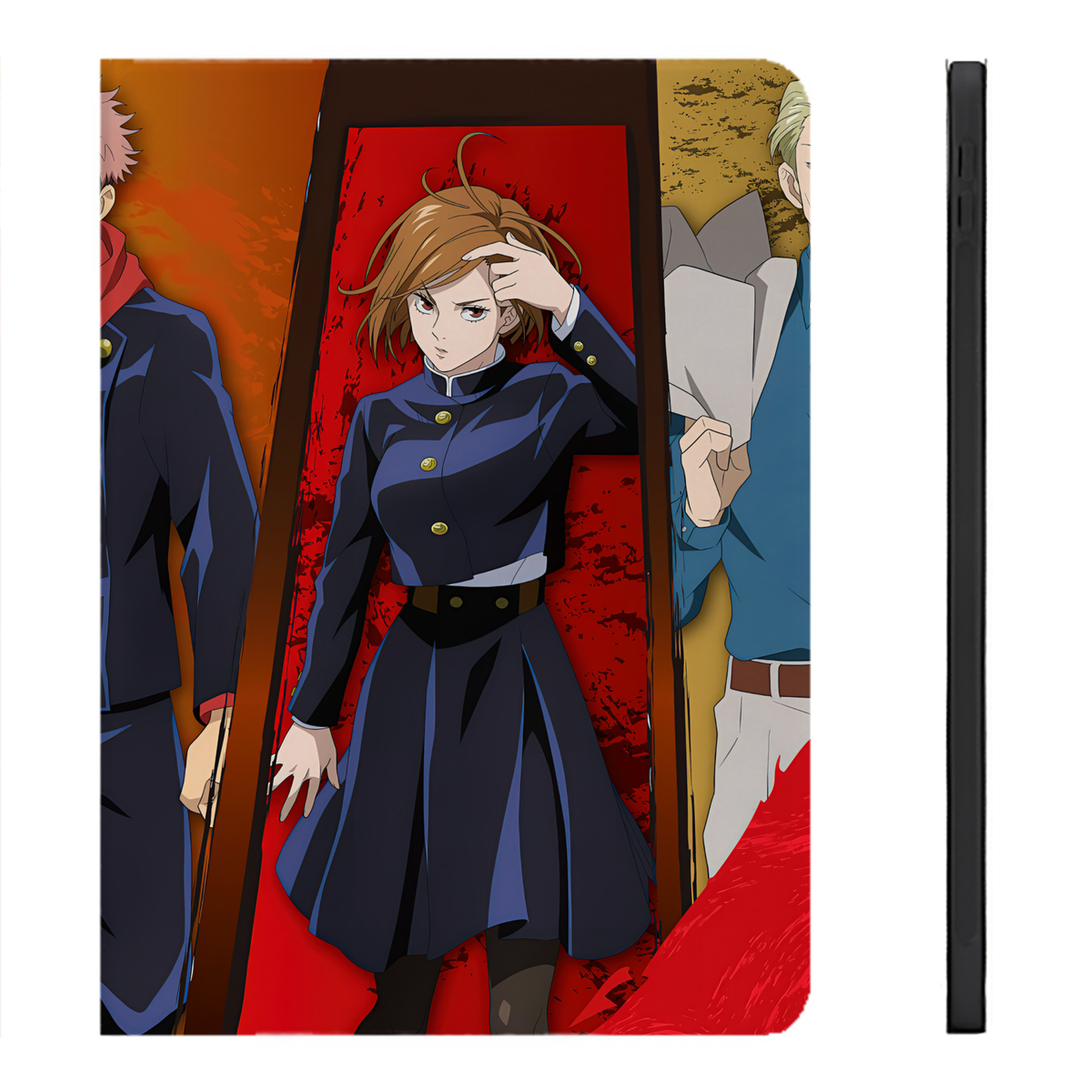 （画像用） 呪術廻戦 Jujutsu Kaisen IPadケース ペンホルダー付き ブックスタイルデザイン